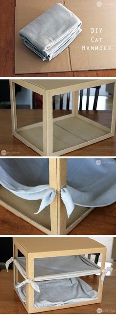 Make A Simple DIY Cat Hammock