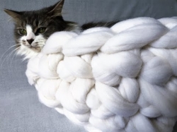 How to arm crochet a cat bed